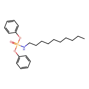 N-diphenoxyphosphoryldecan-1-amine structure