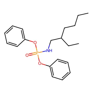 N-Diphenoxyphosphoryl-2-ethyl-hexan-1-amine structure