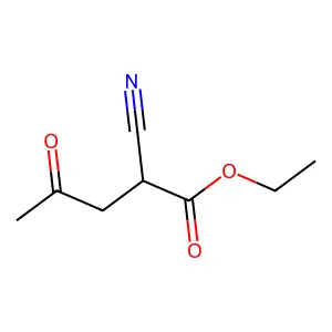 Ethyl 2-cyano-4-oxopentanoate structure