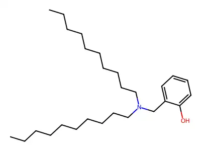 Phenol, 2-((didecylamino)methyl)- structure