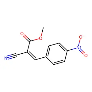 2-氰基-3-(4-硝基苯基)丙烯酸甲酯 structure
