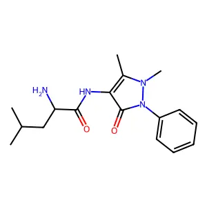 4-Leucylaminoantipyrine structure