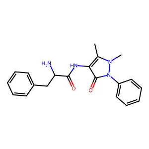 4-Phenylalanylaminoantipyrine structure