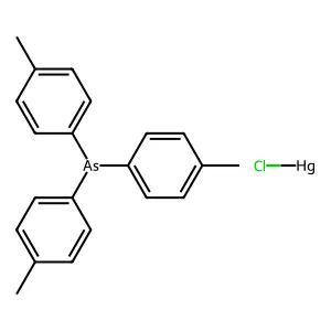 Chloromercury; tris(4-methylphenyl)arsane structure