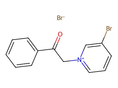 3-Bromo-1-(2-oxo-2-phenylethyl)pyridin-1-ium bromide structure