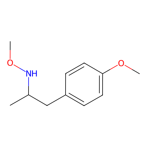 N-methoxy-1-(4-methoxyphenyl)propan-2-amine structure