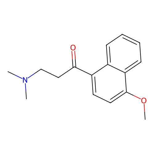 3-(Dimethylamino)-1-(4-methoxynaphthyl)propan-1-one structure