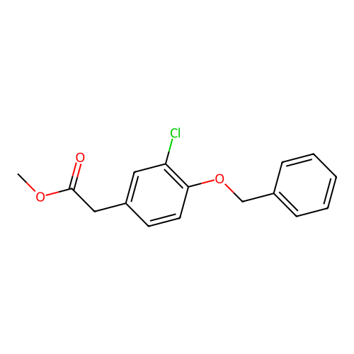Methyl 4-Benzyloxy-3-Chlorophenylacetate structure