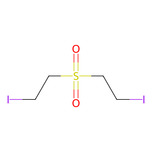 Bis(beta-iodoethyl)sulfone structure