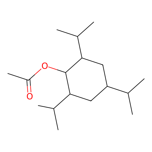 2,4,6-Tri(propan-2-yl)cyclohexyl acetate structure