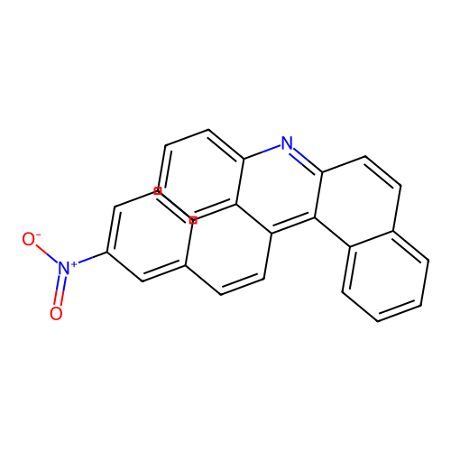 12-(m-Nitrostyryl)benz(a)acridine structure