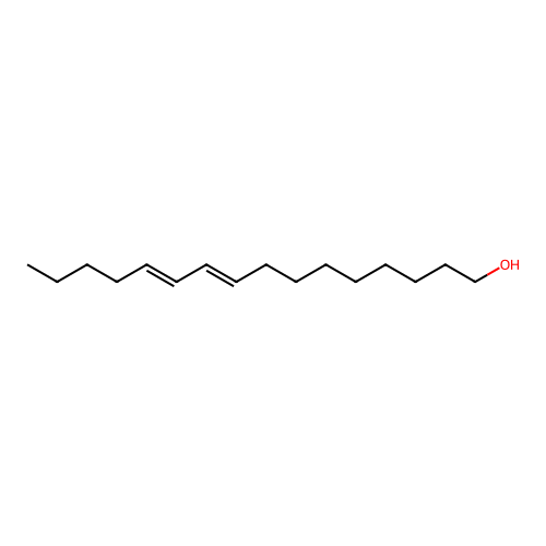 E,E-9,11-Hexadecadien-1-ol structure