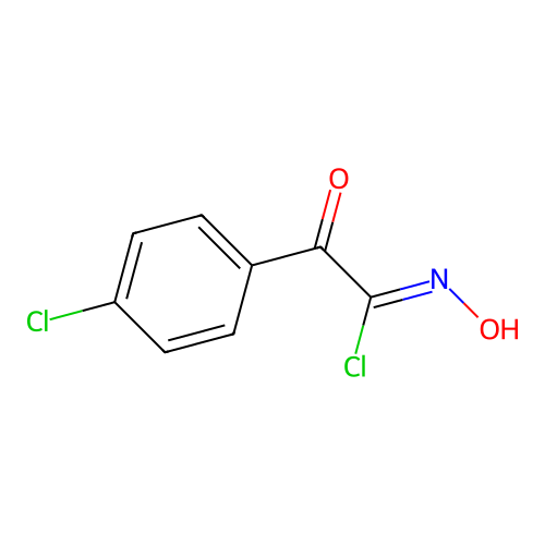 2-(4-Chlorophenyl)-N-hydroxy-2-oxoacetimidoyl chloride structure