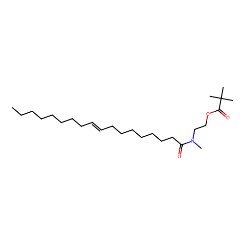 2-[methyl-[(E)-octadec-9-enoyl]amino]ethyl 2,2-dimethylpropanoate structure