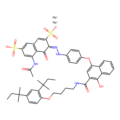 C49H54N4O12S2.2Na structure