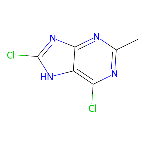 6,8-dichloro-2-methyl-7H-purine structure
