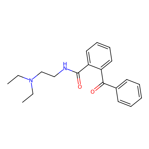 2-Benzoyl-N-[2-(diethylamino)ethyl]benzamide structure