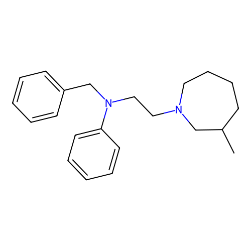 N-Benzyl-N-[2-(3-methyl-1-azepanyl)ethyl]aniline structure