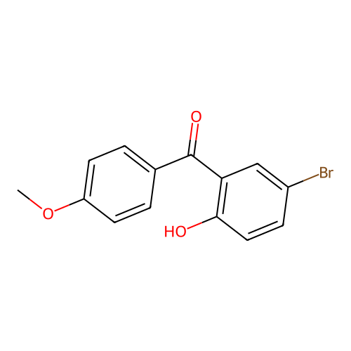 (5-Bromo-2-hydroxyphenyl)(4-methoxyphenyl)methanone structure