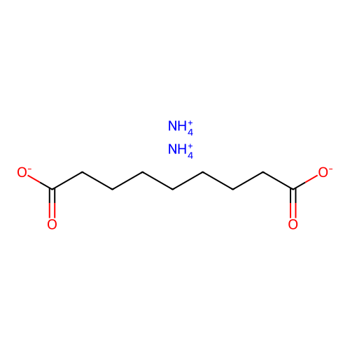 Diammonium azelate structure