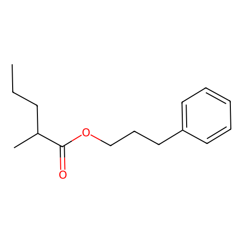3-Phenylpropyl 2-methylpentanoate structure