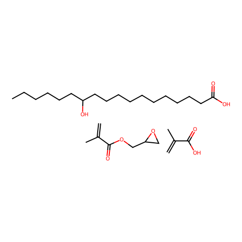 (C18-H36-O3.C7-H10-O3.C4-H6-O2)x- structure