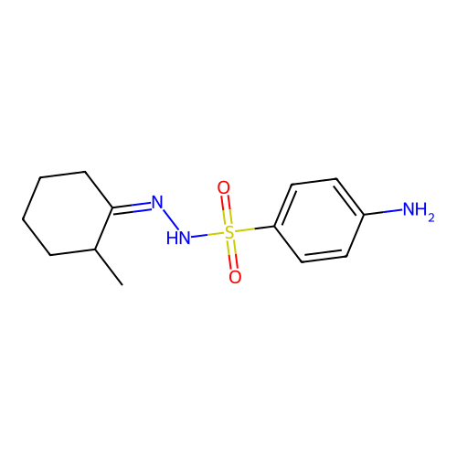 4-Amino-N'-(2-methylcyclohexylidene)benzenesulfonohydrazide structure