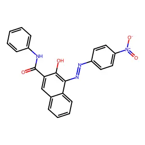 3-Hydroxy-4-[(4-nitrophenyl)diazenyl]-N-phenylnaphthalene-2-carboxamide structure