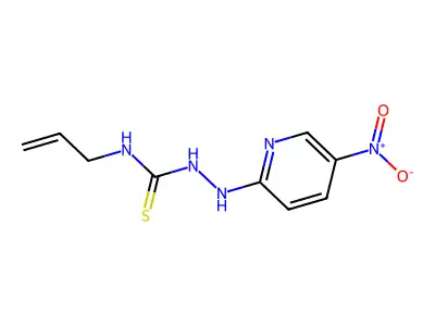 2-(5-Nitropyridin-2-yl)-N-(prop-2-en-1-yl)hydrazine-1-carbothioamide structure