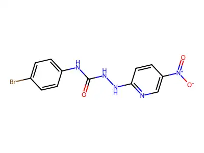 1-(4-Bromophenyl)-3-[(5-nitropyridin-2-yl)amino]urea structure