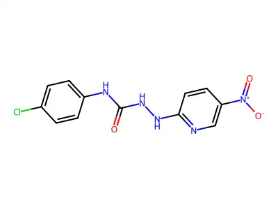 1-(4-Chlorophenyl)-3-[(5-nitropyridin-2-yl)amino]urea structure