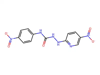 1-(4-Nitrophenyl)-3-[(5-nitropyridin-2-yl)amino]urea structure