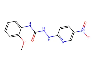1-(2-Methoxyphenyl)-3-[(5-nitropyridin-2-yl)amino]urea structure