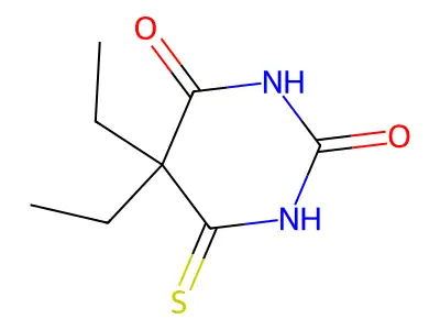 5,5-Diethyldihydro-6-thioxo-2,4(1H,3H)-pyrimidinedione structure
