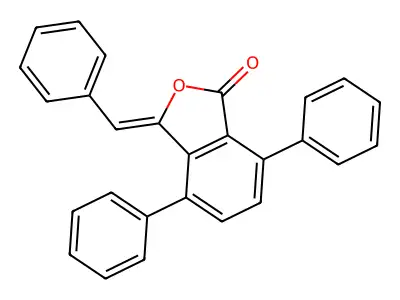 3-Benzylidene-4,7-diphenyl-2-benzofuran-1-one structure