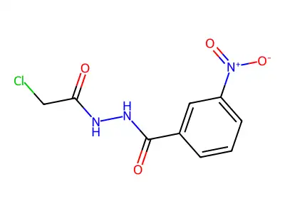 N'-(2-chloroacetyl)-3-nitrobenzohydrazide structure