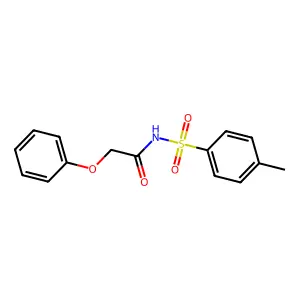 N-(4-methylphenyl)sulfonyl-2-phenoxyacetamide structure