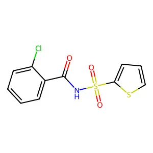 2-chloro-N-(thiophen-2-ylsulfonyl)benzamide structure
