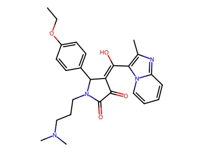 1-[3-(dimethylamino)propyl]-5-(4-ethoxyphenyl)-3-hydroxy-4-{2-methylimidazo[1,2-a]pyridine-3-carbonyl}-2,5-dihydro-1H-pyrrol-2-one structure