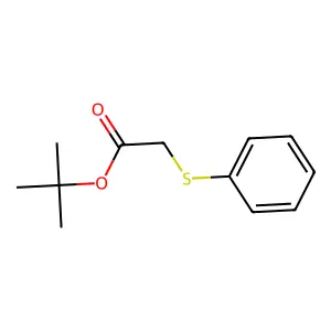 Acetic acid, (phenylthio)-, 1,1-dimethylethyl ester structure