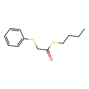 S-n-Butyl (phenylthio)thioacetate structure