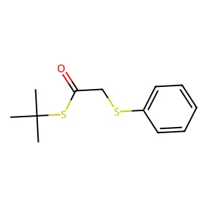 S-t-Butyl phenylthiothioacetate structure