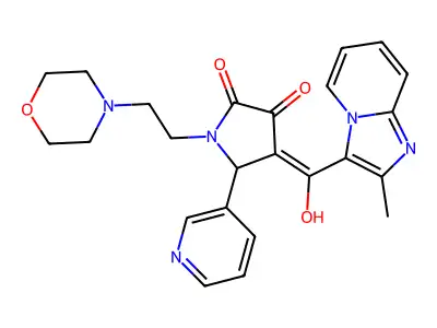 3-hydroxy-4-(2-methylimidazo[1,2-a]pyridine-3-carbonyl)-1-(2-morpholinoethyl)-5-(pyridin-3-yl)-1H-pyrrol-2(5H)-one structure