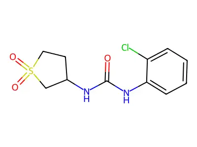 1-(2-Chlorophenyl)-3-(1,1-dioxidotetrahydrothiophen-3-yl)urea structure