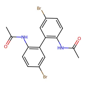 N,N'-(5,5'-Dibromo[1,1'-biphenyl]-2,2'-diyl)diacetamide structure