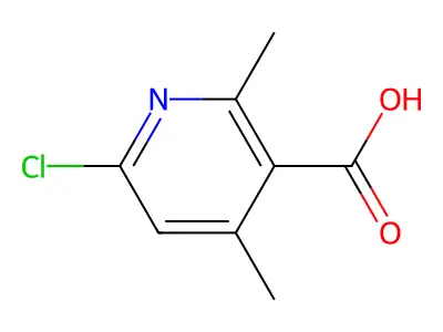 6-Chloro-2,4-dimethylnicotinic acid structure