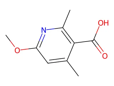 6-Methoxy-2,4-dimethyl-3-pyridinecarboxylic acid structure