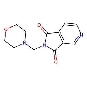 2-(Morpholin-4-ylmethyl)pyrrolo[3,4-c]pyridine-1,3-dione structure