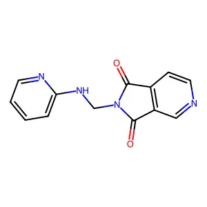 2-[(Pyridin-2-ylamino)methyl]pyrrolo[3,4-c]pyridine-1,3-dione structure