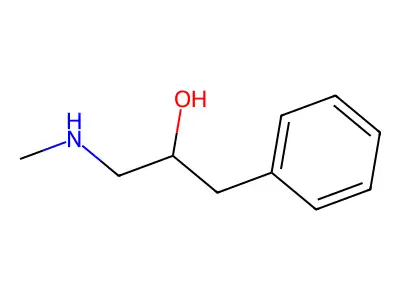 1-(Methylamino)-3-phenylpropan-2-ol structure